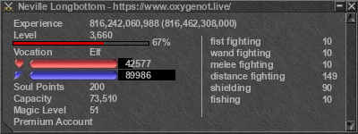 Signature for player Neville Longbottom