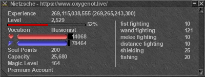 Signature for player Nietzsche