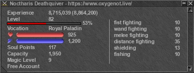 Signature for player Noctharis Deathquiver