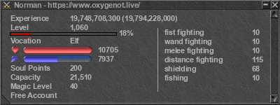 Signature for player Norman