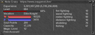 Signature for player Nota Crazy