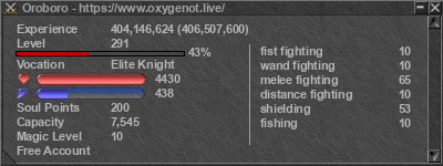 Signature for player Oroboro