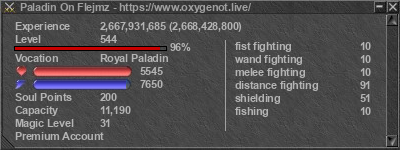 Signature for player Paladin On Flejmz