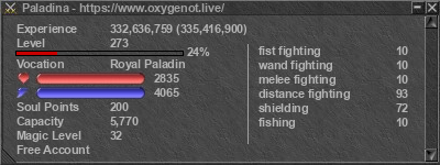 Signature for player Paladina