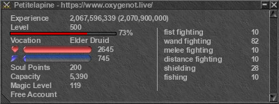 Signature for player Petitelapine