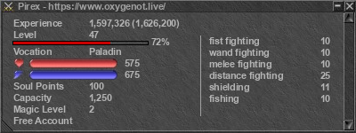 Signature for player Pirex