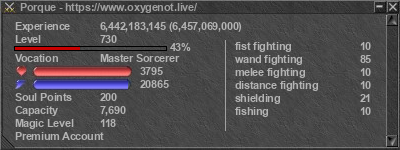 Signature for player Porque