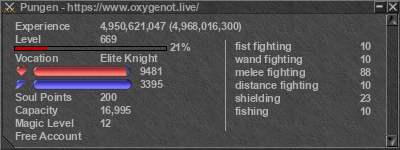 Signature for player Pungen