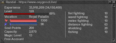 Signature for player Randal