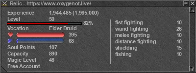 Signature for player Relic