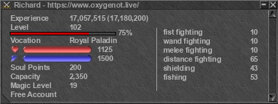 Signature for player Richard