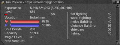 Signature for player Ris Pojken