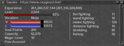 Signature for player Sasuke