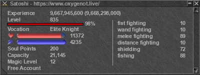 Signature for player Satoshi