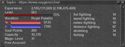 Signature for player Sayko