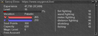 Signature for player Seroq Elves