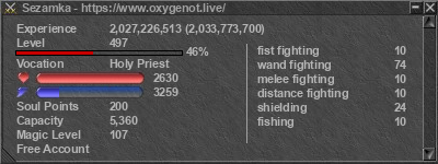 Signature for player Sezamka