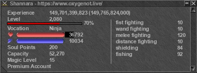 Signature for player Shannara