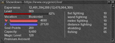 Signature for player Showdown