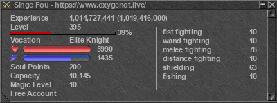 Signature for player Singe Fou