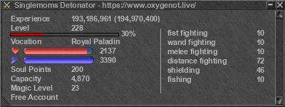 Signature for player Singlemoms Detonator