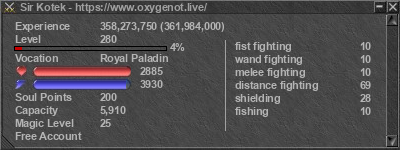 Signature for player Sir Kotek