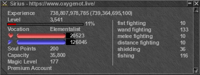 Signature for player Sirius