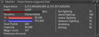 Signature for player Skeletor