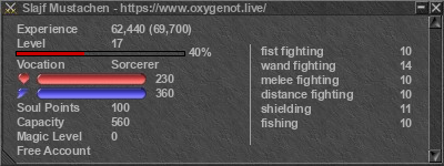 Signature for player Slajf Mustachen