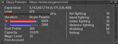 Signature for player Slepy Paladyn