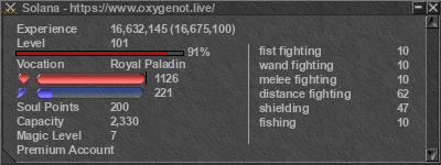 Signature for player Solana