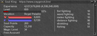 Signature for player Soul King