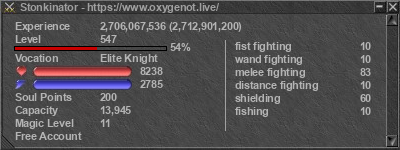 Signature for player Stonkinator