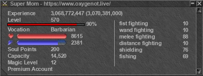 Signature for player Super Mom