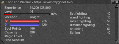 Signature for player Thor The Warrior