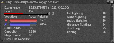 Signature for player Tiny Fish