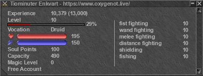 Signature for player Tiominuter Enkvart