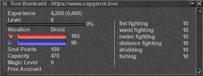 Signature for player Tom Bombadil