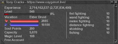 Signature for player Tony Cracks