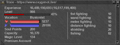 Signature for player Trixie