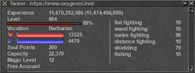 Signature for player Twixer