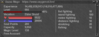 Signature for player Uazaa Mage