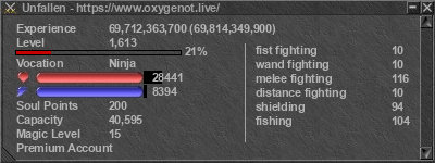 Signature for player Unfallen