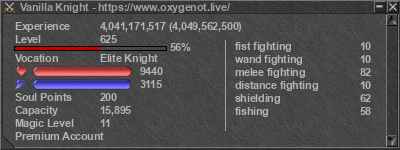 Signature for player Vanilla Knight