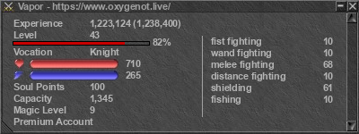 Signature for player Vapor