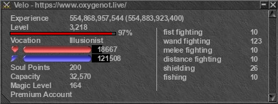 Signature for player Velo