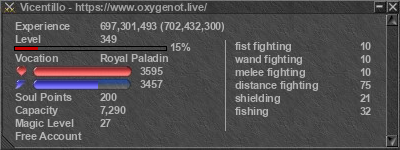 Signature for player Vicentillo