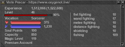 Signature for player Vinte Pescar