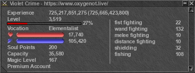 Signature for player Violet Crime