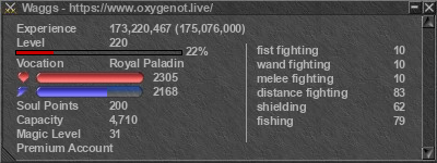 Signature for player Waggs